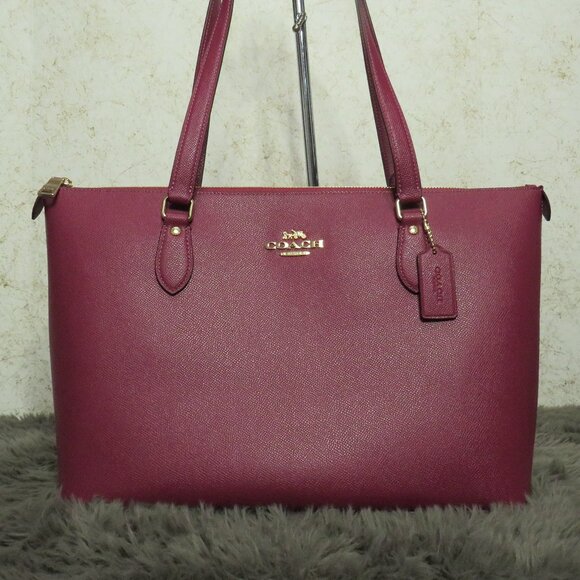 Coach Leather Gallery Tote (Pink)